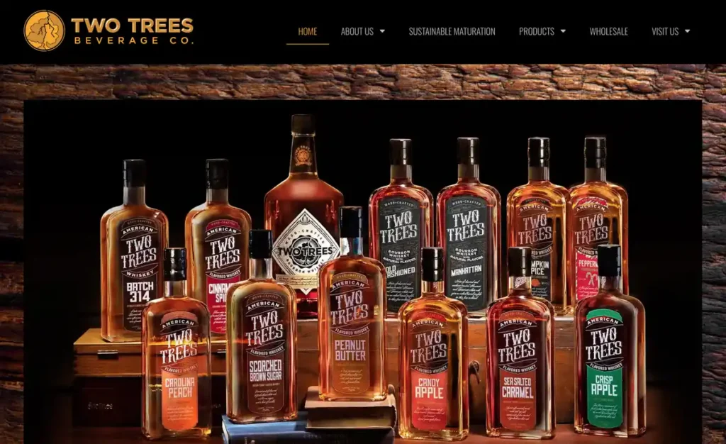 Two Trees website homepage screenshot